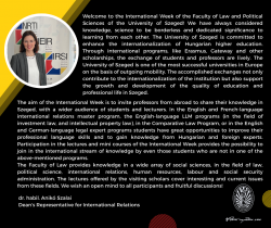 International Week, Dr. habil. Anikó Szalai